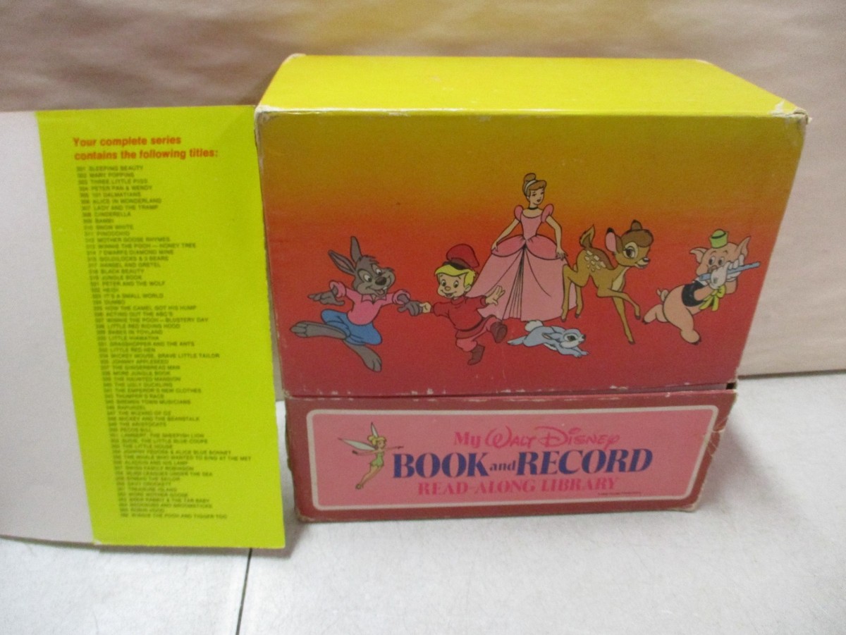 アート・デザイン・音楽 Walt Disney book and record & box Walt Disney My Walt Disney Book and Record Read Along Library | eBay