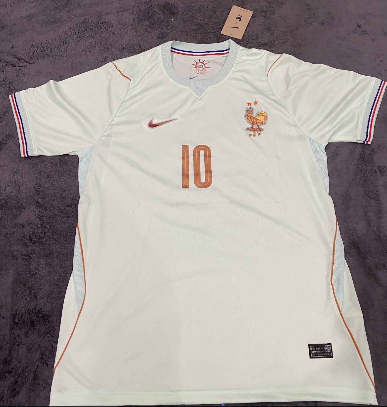 Kylian Mbappé France National Team Nike 2026 Away Jersey Fans Version (Large)