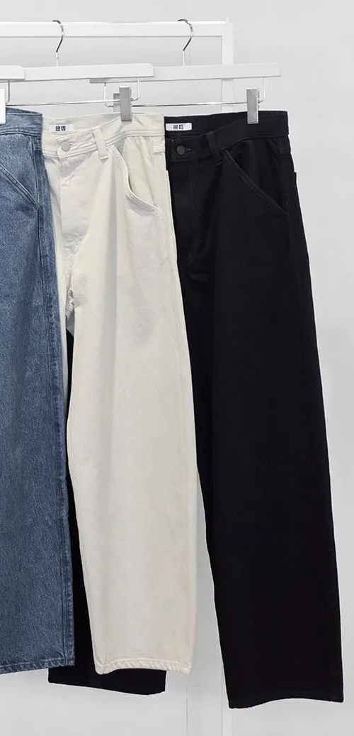 UNIQLO U Wide tapered jeans Men's 482874 28-35 Japan New 2026 SS