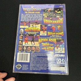 WWF WrestleMania: The Arcade Game (Sega Saturn, 1996) Complete w/ Man + Reg Card