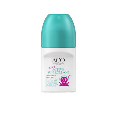 ACO Sun Kids Active Roll-On LSF50+ 50ml Kinder Sonnencreme unparfümiert wasse...