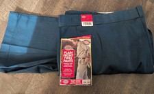Vintage 80s Dickies 874 Work Pants Navy 60x30 USA Made Talon Zip NWT Deadstock