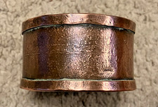 SWEET 19th C.  Copper Individual Ring Terrine/Pate Mould 2x1.25 inch (340)