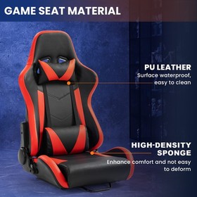 Minneer Down Lock Slide Racing Red Seat Adjustable Fits For Racing Sim Cockpit