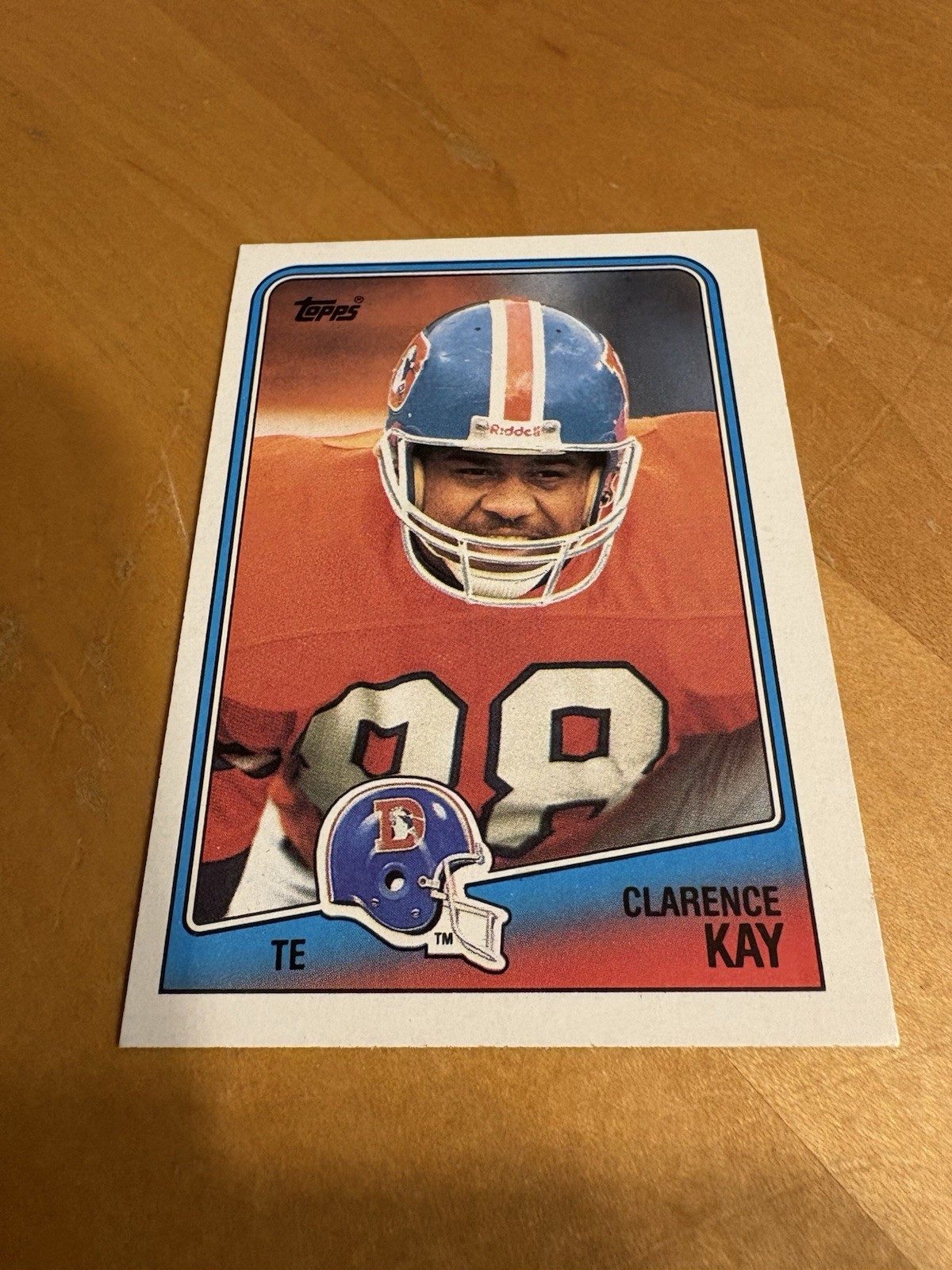 1988 Topps #28 Clarence Kay Denver Broncos Football Card