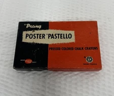 Prang Poster Pastello Colored Chalk Crayons. Vintage 12 Chalks/Some Broken