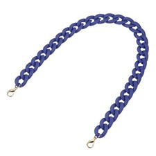 Acrylic Purse Strap 23.6" Matte Bag Chain Replacement Mist Blue