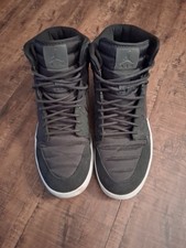 Jordan Mens High Top Sneakers Black/White Lac...