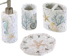 Avanti Linens - Accessory Set, Resin Tumbler, Toothbrush Holder, Multicolor