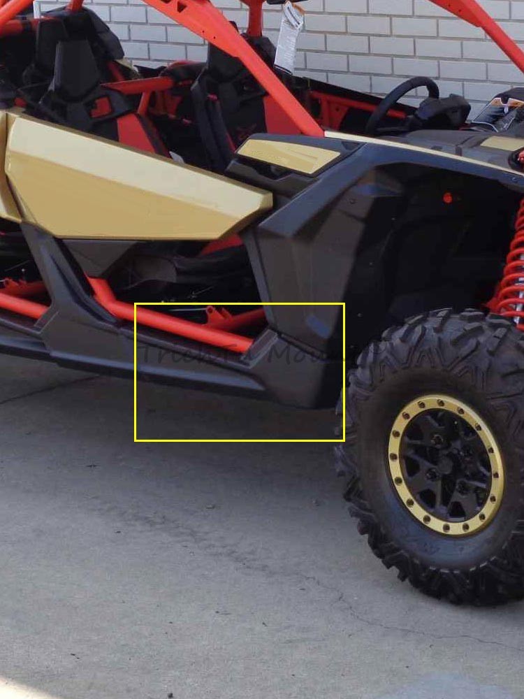 2PCS Black Front Door Lateral Panel For 4 Seaters Can-Am Maverick
