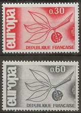 N° 1455/56**  PAIRE EUROPA 1965