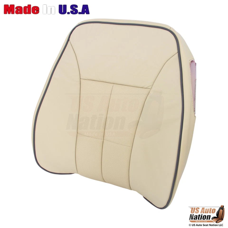 Lincoln MKX 2007-2010 - Cubierta de cuero perforado superior del conductor delantero tostado claro Foto 4 de 4