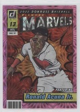 2022 Panini Donruss Marvels Pink Fireworks Ronald Acuna Jr #M-4 17tq