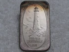 1974 The Old Lighthouse 1 Troy Oz. .999 Fine Silver US Silver Corp. Silver Bar