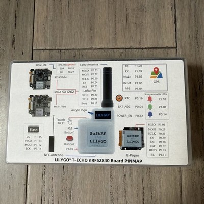 LILYGO T-Echo Meshtastic LoRa SX1262 Wireless Module 915MHz Arduino NRF52840