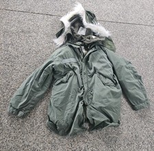 Vintage Military M65 Fishtail Parka Extreme Cold Weather Mens Small USGI Vietnam
