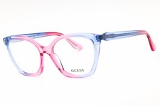 Guess GU2965 092 Blue 55mm Eyeglasses New Authentic