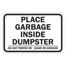 Lyle T1-1742-Hi_18X12 Facility Sign, 12 In H, 18 In W, Aluminum, Horizontal