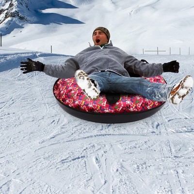 Oxford Cloth Inflatable Sledding Tube Snow Sleds Inflatable Sled for Kids&Adult