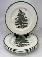 Spode Christmas Tree S3324 Dinner Plates - Set of 4 - 10 3/4"