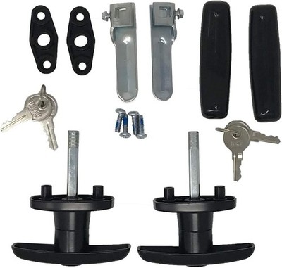 T-323T Package Matching T-Handles Lock Set | Shaft 2 Inch Total Length, 1/2''