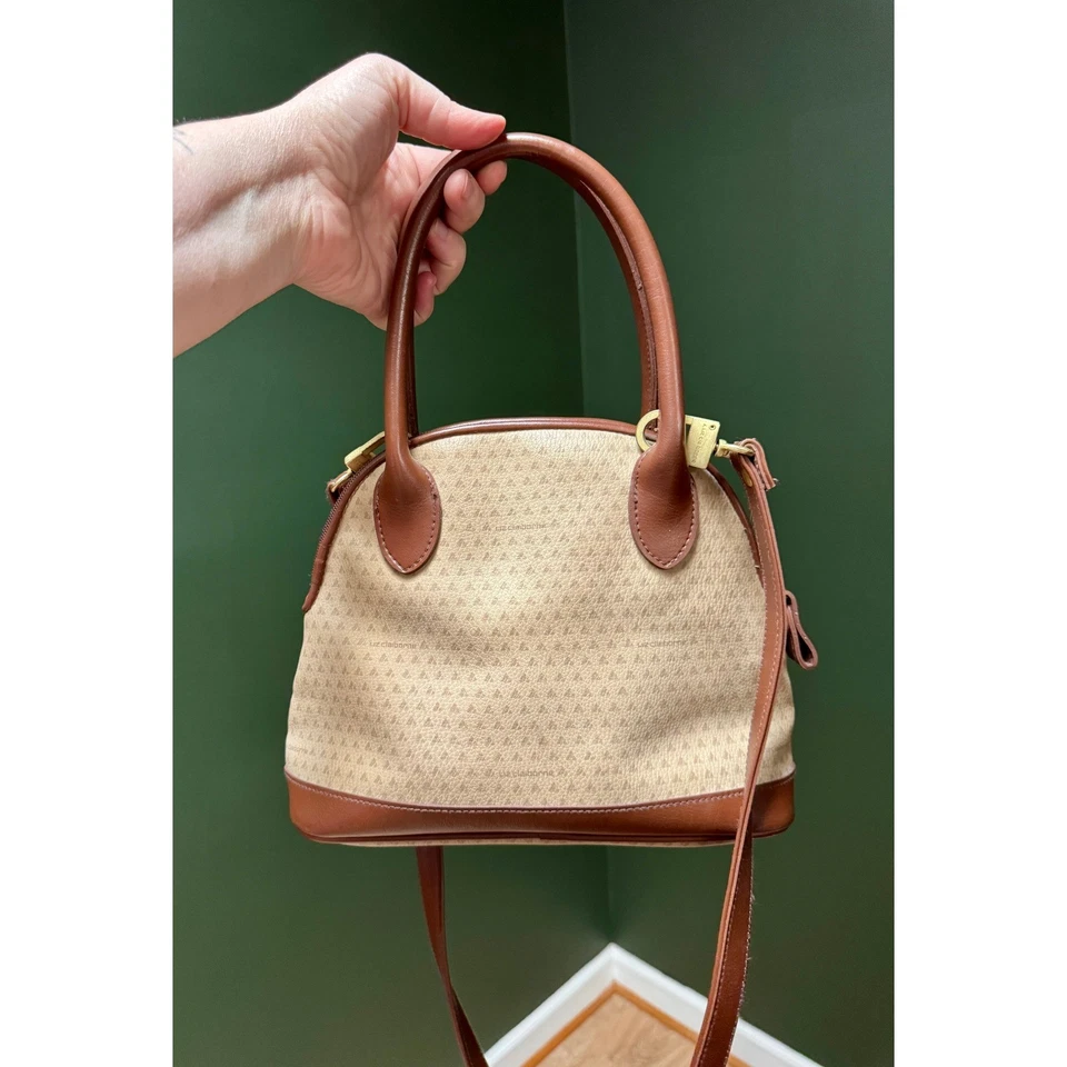 Bolso Bandolera Vintage Liz Claiborne Dome Cartera Asa Superior Foto 2 de 4