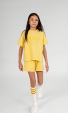 kids cotton yellow shorts