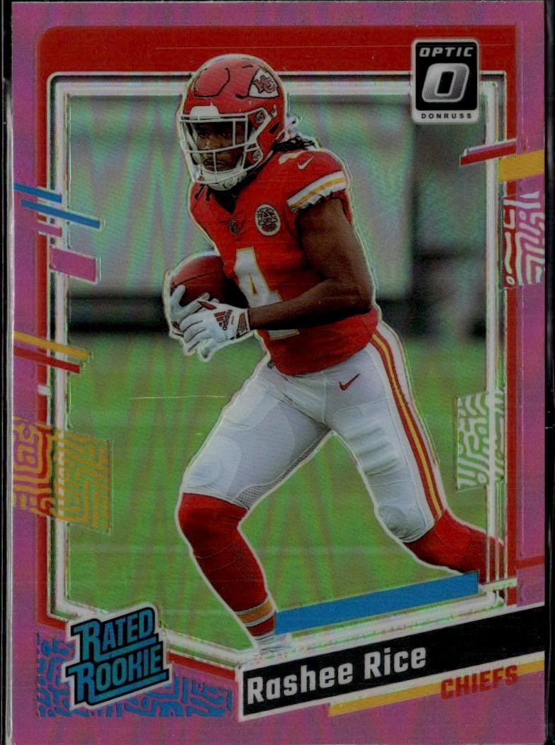 2023 Donruss Optic #257 Rashee Rice Pink