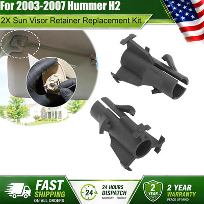 For 2003-2007 Hummer H2 Sun Visor to headliner retaining clips - set of 2