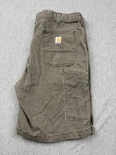 Carhartt Shorts Relaxed Fit 102514-217 Rugged Tech Work Tarmac Mens Size 40X10
