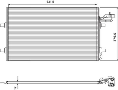 Klimakondensator Klimaanlage für Volvo V50 C30 S40 II C70 Valeo 814324 03-12