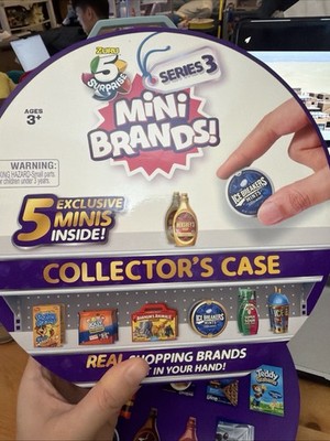 5 Surprise Mini Brands Collector's Case Series 3-With 21 Figures Toys Food