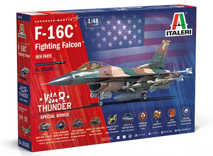 Italeri IT35105 1/48 - War Thunder - F-16C Fighting Falcon