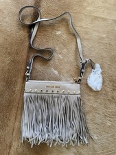 Michael Kors Purse Dark Dune Suede Fringe & S...