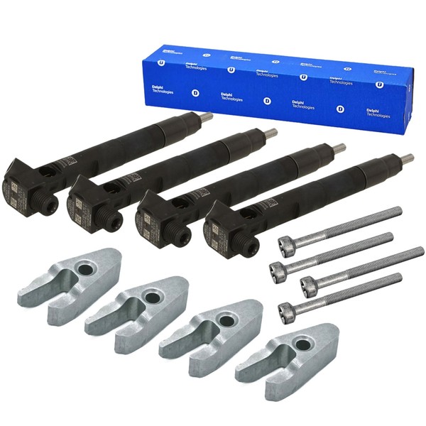 Delphi EinspritzdüSe + Rep-Satz FüR Mercedes W204 W205 W212 X204 W221 C218 2.1-image