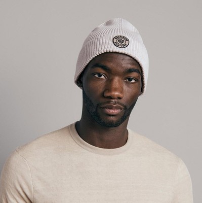 rag & bone Gray Charlie Beanie in Bone/Off White