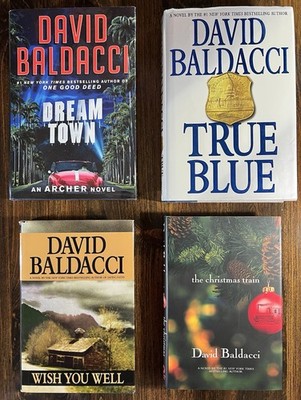 David Baldacc Lot Of 4 Hardcover Books Thriller Crime Suspense Novels DJ READ