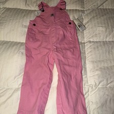 Carhartt Bib Overalls kids Girls Pink Canvas New with tags