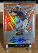 2020 COBY MAYO LEAF VALIANT ROOKIE RC 10/75 ORANGE AUTO CARD#BA-CM3