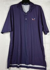 Turtleson Performance Golf Polo Shirt Geometric Print Multi Color Mens Large L