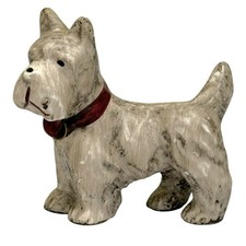 Vintage Hand Painted Scottish Terrier Scottie Dog Puppy Ceramic Figurine 3  