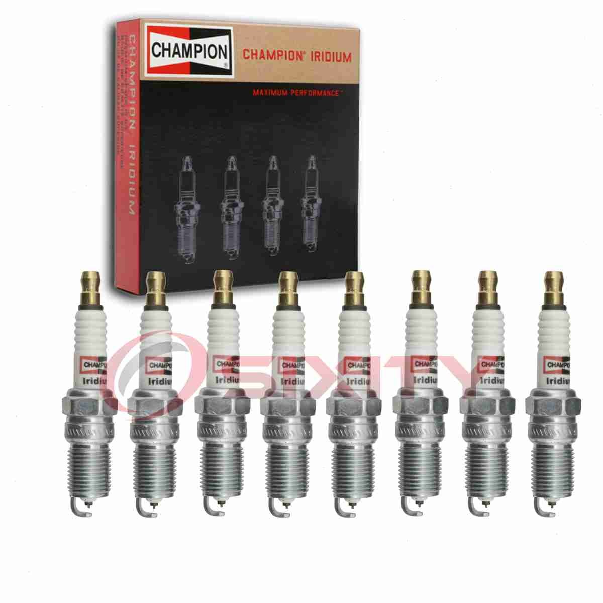 8 pc Champion Iridium Spark Plugs for 1982-1983 Cadillac Seville 4.1L V8 hc