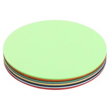 50 Sheets Construction Paper Circles 3 Inch Assorted Colored Craft Paper