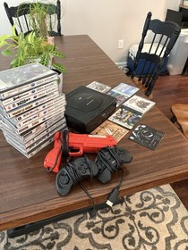 SEGA Saturn Console Bundle w/ Controllers & Over 18 Games.