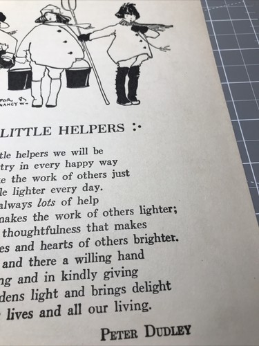 Vtg Nursery Vintage whimsical book print-Little Helpers - Picture 4 of 8