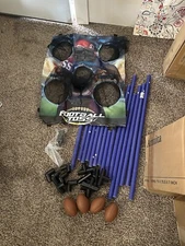 Sport Squad Target Toss Game Set, Football Toss or Baseball Toss, 4 Balls - NEW