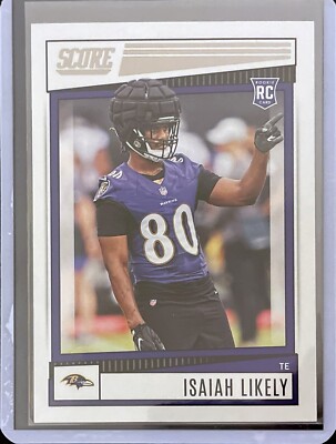 Isaiah Likely - 2022 Panini Score Football - Rookie #372