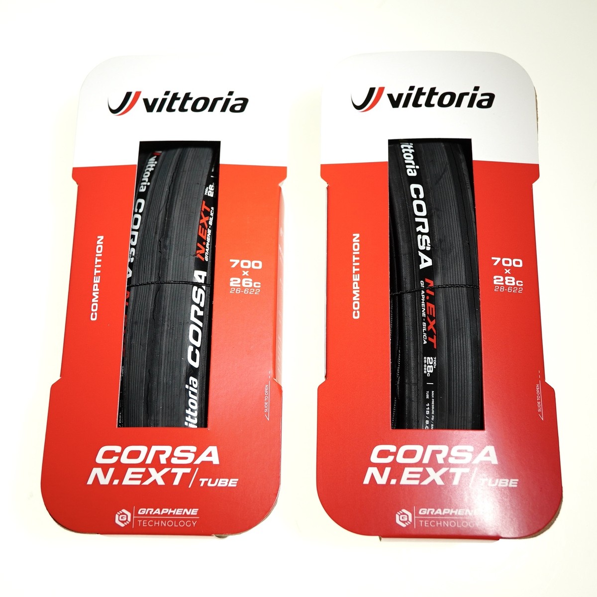 1 or 2 Vittoria Corsa N.EXT 700 x 24C/26C/28C Clincher Road Tire