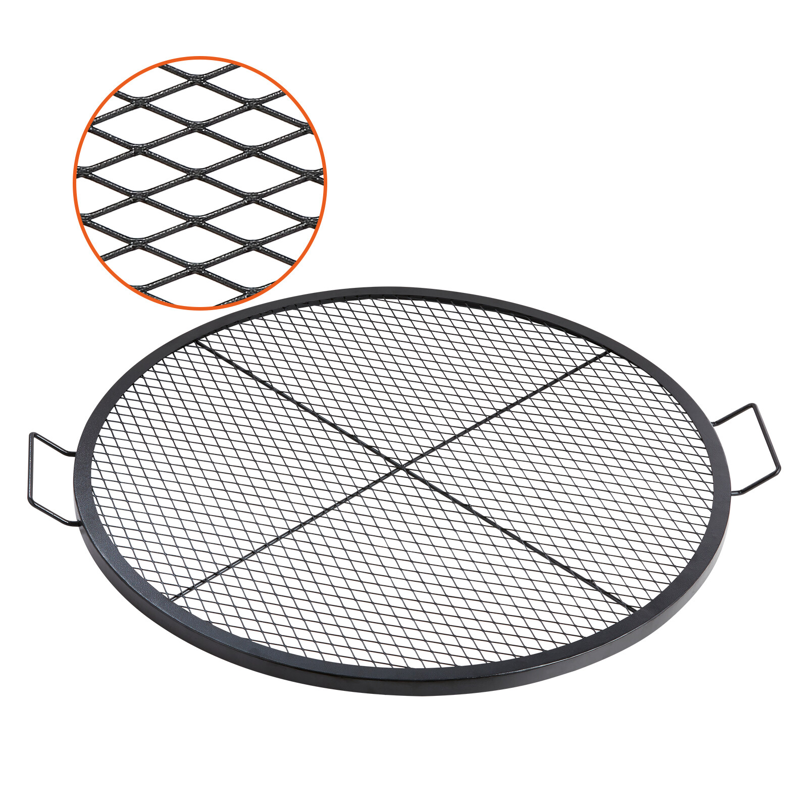 Grille de cuisson barbecue ronde 91 cm VEVOR de rechange pour feu de camp pique-nique