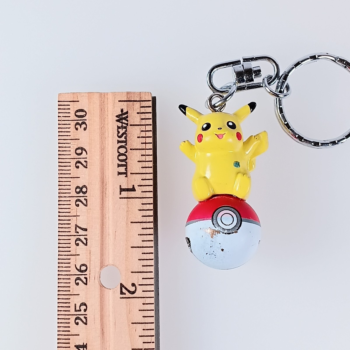 Pikachu Pokemon Bell Keychain Mini Figure Monster Ball Nintendo